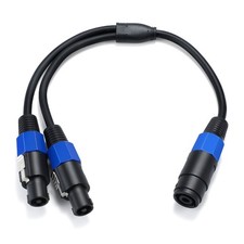 Speakon Splitter Cable 1 Female to 2 Male 2 Pole Speak-on Speaker Adapter Cable