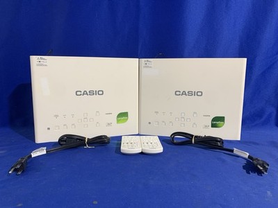 2 Casio Laser Hybrid Projector XJ-M246 WXGA LED DLP HDMI Brilliant Image Set Lot