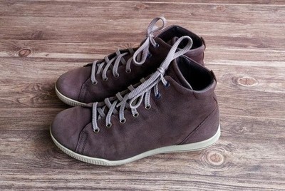 Women Ecco Boots Brown Nubuck 38 #3QOJ