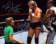 The Million Dollar Man Ted DiBiase Rob Van Dam Signed WWE 11x14 Photo BAS COA 20