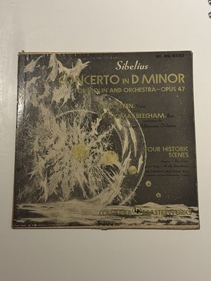 Sibelius - Violin Concerto In D Minor / LP ML4550 Mono LP