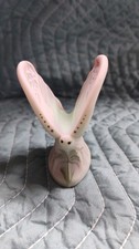 Fenton Hand Painted Retired Butterfly Glass Figurine Pink Floral Signed USA