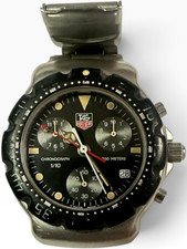 Tag Heuer Formula 1 Watch Chronograph CA 1211-R0 37mm Case SS Bracelet w Box