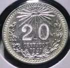 Photo of a 1941 Mexico 20 Centavos Silver from an eBay listing that sold on Jul 3, 2026