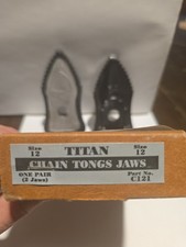 Titan Gearench C121 Size 12 Chain Tongs Jaws One Pair 2 Jaws New Old Stock