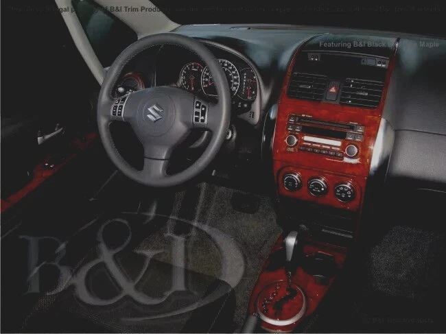 Suzuki Kizashi 2010 2011 2012 2013 sin GPS ABS KIT DE MOLDURAS DE TABLERO DE MADERA JUEGO INTERIOR Foto 4 de 4