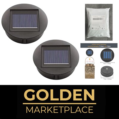 Solarleuchten Ersatz Top LED Leuchtmittel für Garten Deckel Laterne DIY Solar...