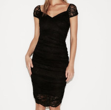 EXPRESS Ruched Lace Sheath Dress in Black XS. NEW WITH TAG