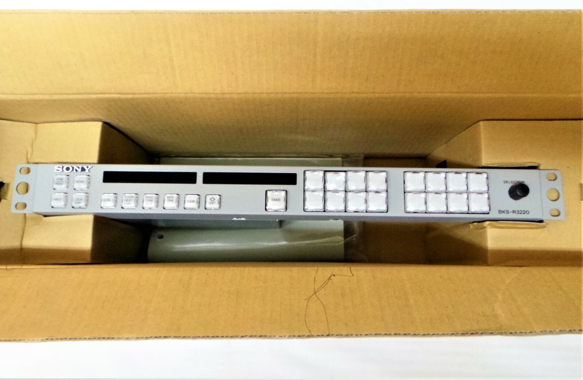 【希少】SONY BKS-R3220 X-Yコントロールパネル 業務用 Sony BKS-R3220 Router X-Y Control Unit | eBay