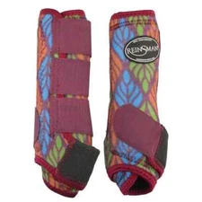 New! 2 pack Reinsman RUBY LEAF APEX SPORT BOOTS Size Medium Horse leg support