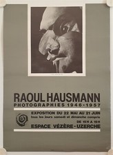 Affiche RAOUL HAUSMANN Photographies Exposition Espace Vézère - Uzerche