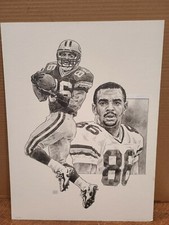 Antonio Freeman Green Bay Packers Original Artwork By Michael Mellett