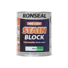 Ronseal White Stain Block One Coat Paint Emulsion Permanent Stain Blocking Paint