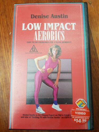 DENISE AUSTIN ~ LOW IMPACT AEROBICS WORKOUT ~ RARE VHS VIDEO - Picture 1 of 3