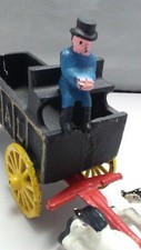 cast Iron horse drawn coal wagon, vintage, possible repo.