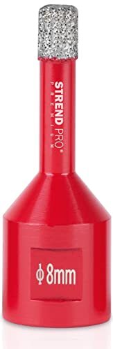 Corona diamantata per piastrelle, 8 mm, punta in gres porcellanato di (R6L)