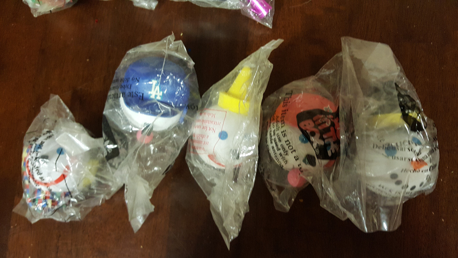 Jack in the box antenna balls, lot of 12 with 10 unopened new, figures
