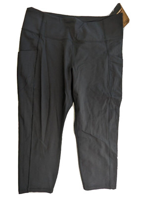 North Face Women's Legging Workout Capri Pant XXL 2XL Gym Yoga Pocket 