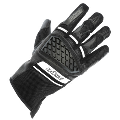 BÜSE Braga Motorradhandschuh schwarz / weiss       Gr. 9,10,11