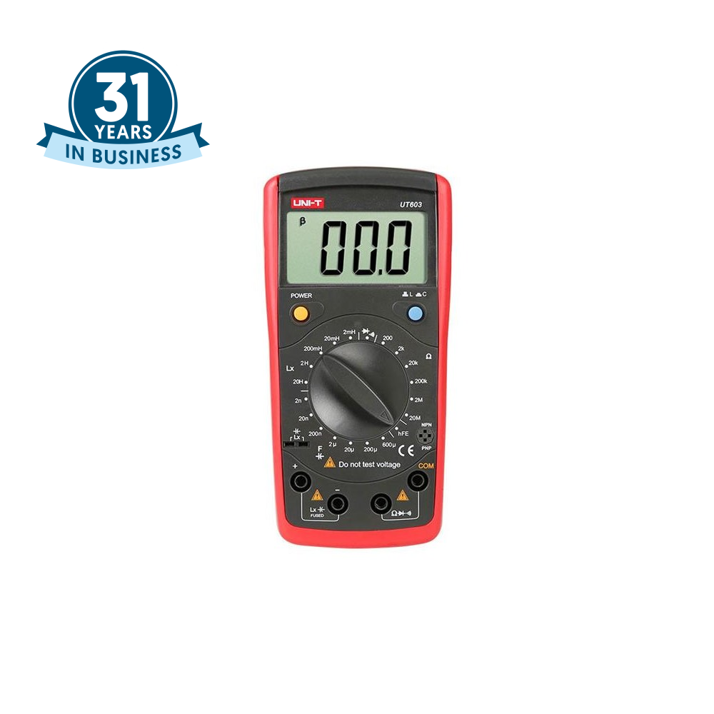 UNI-T UT603 Lcr Multimetro Metro, Con Diodo, Transistore E Dc Collegamento Test