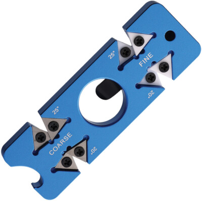 Marbles 4 In 1 Blue Aluminum 3.25'' Knife Sharpener 672