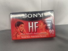 NEW LOT OF 4 SONY HF HIGH FIDELITY BLANK AUDIO CASSETTE TAPES 90 MIN NORMAL BIAS