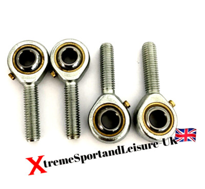 4er-Pack M6 MÄNNLICHE KART GOKART RENNEN RALLYE SPUR STANGENKÖPFE - ROSE GELENKE UK VERKÄUFER