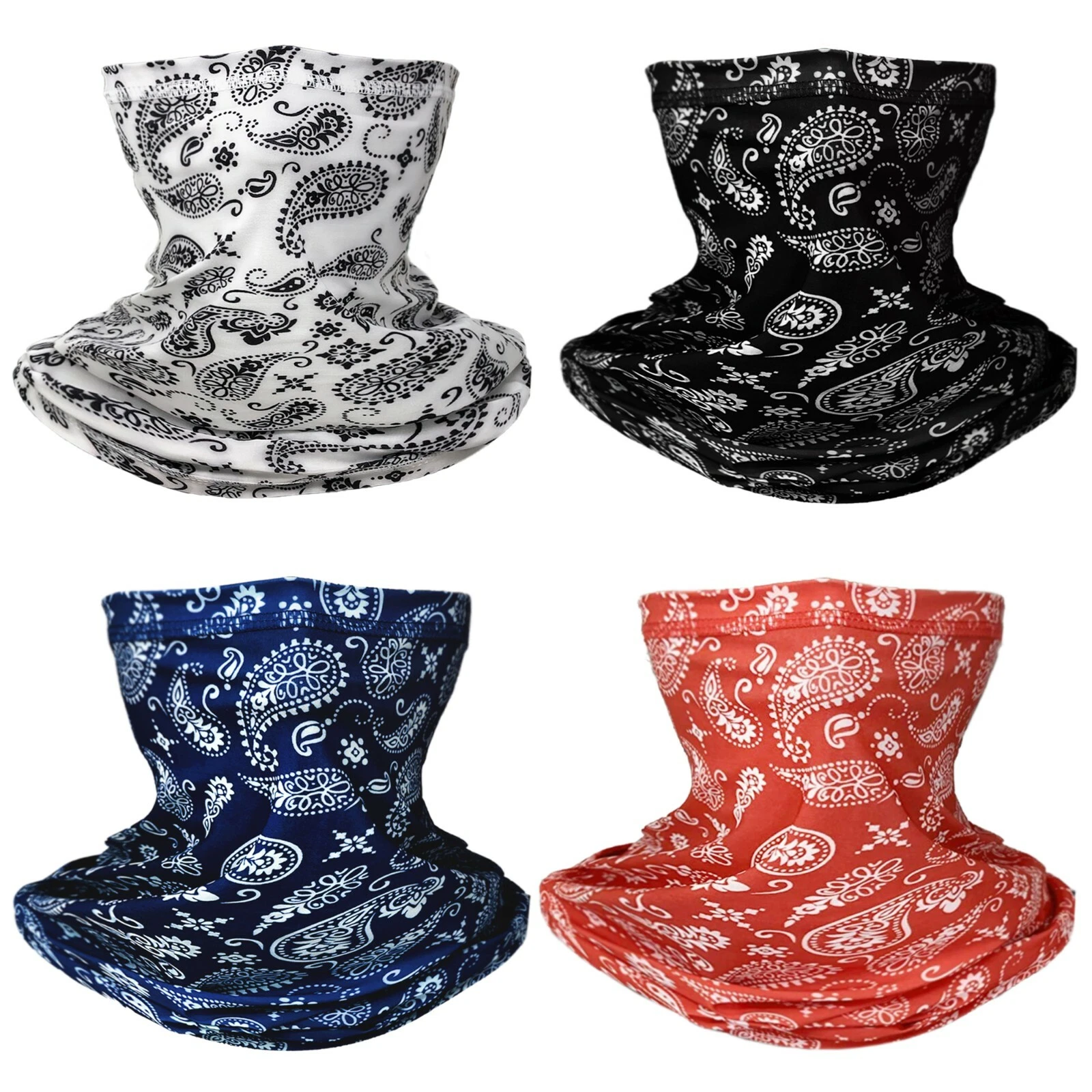 4 PK Unisex Paisley Print Reusable Face Cover Mask Bandana Balaclava Neck Gaiter
Opens in a new wind