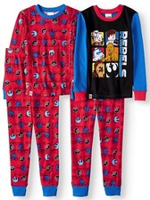 Lego Star Wars 4 PC Long Sleeve Tight Fit Cotton Pajama Set Boy Size 10