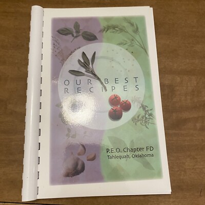 Tahlequah Oklahoma Local VTG Comb Cookbook PEO Chapter FD 2013
