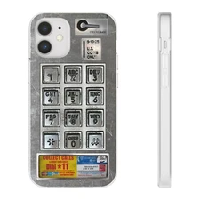 Payphone Retro Tech iPhone Case 15 14 13 12 Pro Max Mini Plus