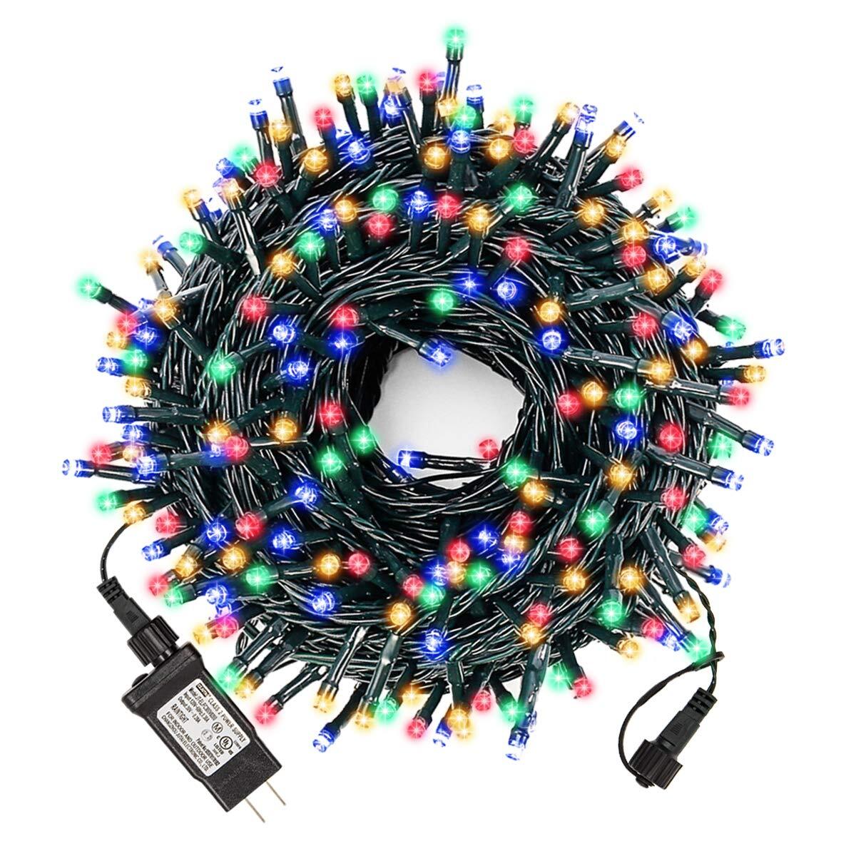 Bright Christmas Lights Outdoor 300 LED String Lights, 100ft Connectable 8 Mo...