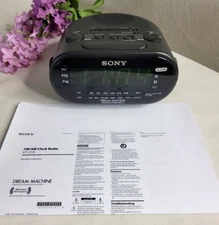 Sony Dream Machine Alarm Clock FM/AM Radio ICF-C318 Black READ