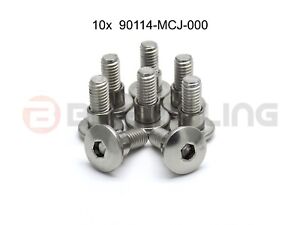 Details about   10x honda stainless steel fairing bolts with shoulder part number 90114-MCJ-000