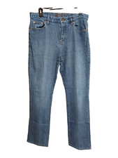 Lauren Jeans Co Premium Women's Jeans High Rise Medium Wash Straight Leg Size 10