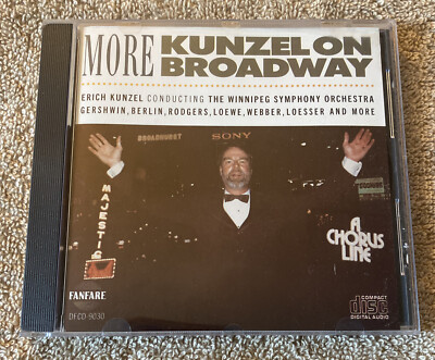 Erich Kunzel More Kunzel On Broadway CD, Disc is mint, 1987 Free Shipping C2