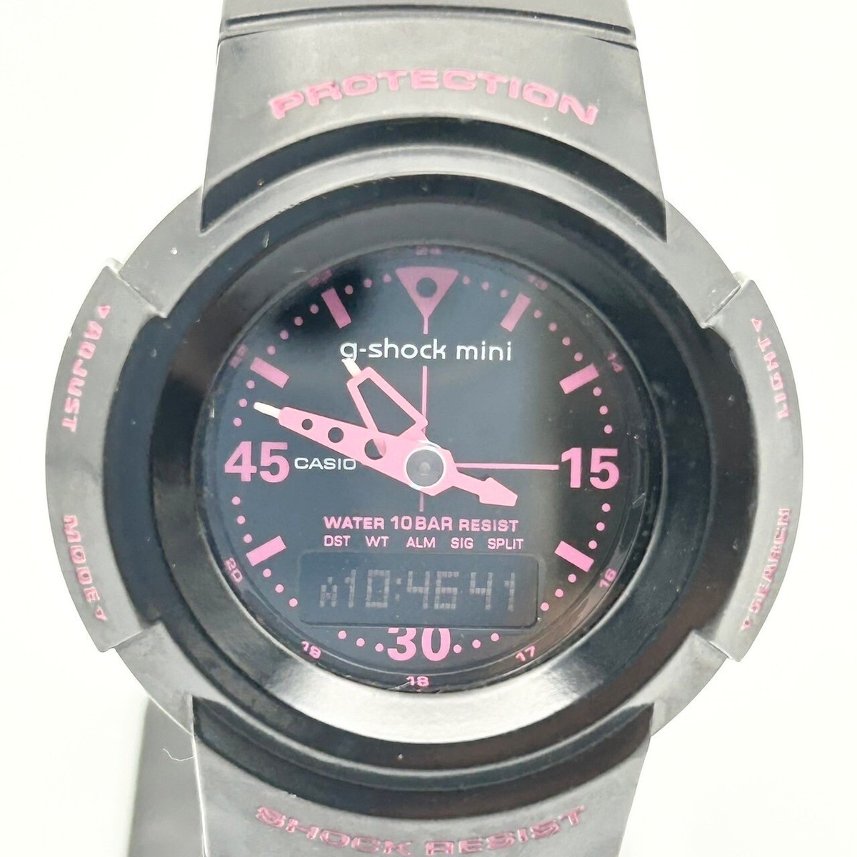 Auth G SHOCK MINI GMN-50 Round Stainless Wrist Watch Black New