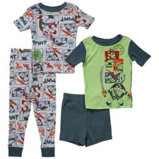 Teenage Mutant Ninja Turtles Mutant Mayhem Boy's 4-Piece Pajama Set