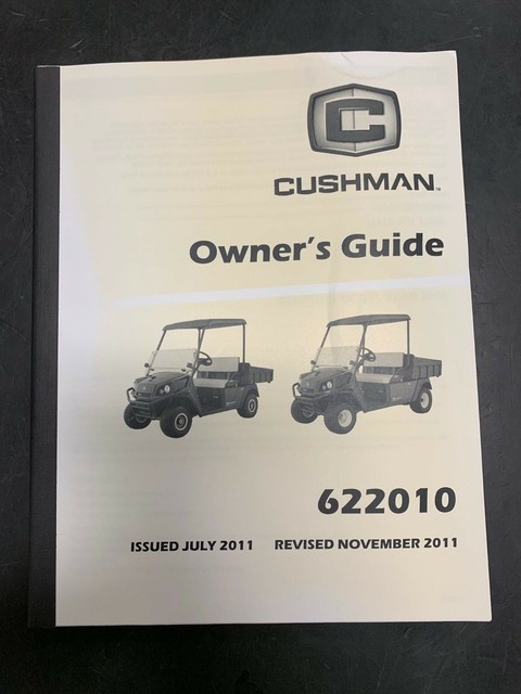 622010 CUSHMAN 2012-17 GAS HAULER 800 1200 OWNER MANUAL | eBay
