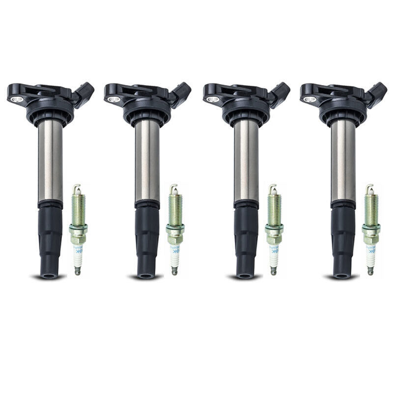 4X Ignition Coils + 4X Spark Plugs For 09-19 Toyota Corolla 4X Ignition Coils + 4X Spark Plugs For 09-19 Toyota Corolla