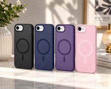 For iPhone 17e Case 16e Phone Cover Magnetic Shockproof Frost  Tempered Glass