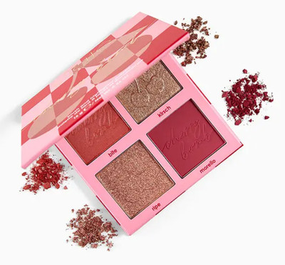 NIB Ciaté London Cherry Bomb Blush and Highlighter Palette in Medium/Dark