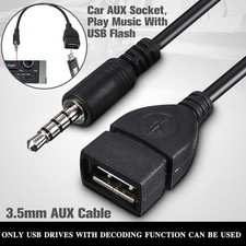 Good 3.5mm Male Audio AUX Jack to USB 2.0 Type A Female N P5X3 Prof T5G7