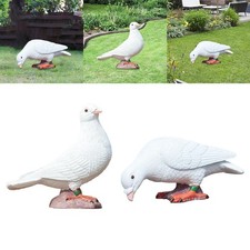 Colombe bianche Piccione Animali Sculture Miniature Figurine in resina