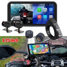 6.25" Motorcycle CarPlay Car Radio GPS Navi Touch Screen Navigator Waterproof
