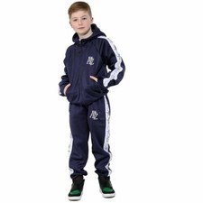 Tute Sportive Navy A2Z Stampate Per Bambini Con Cappuccio Top E Pantaloni