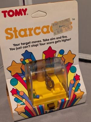 New Starcades Mini Arcade Game Tomy Vintage 1987 ''Goin Ape'' wind up skill toy
