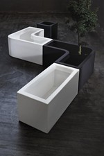 Cassetta fioriera liscia in resina Fenice cm. 100