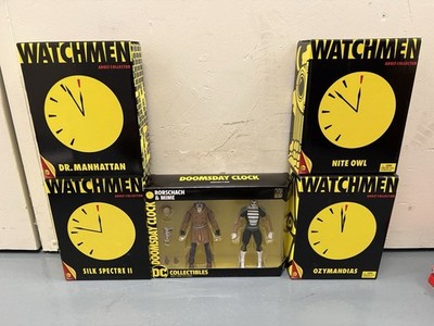 WATCHMEN Lot Mattell / DC Direct Dr.Manhattan, Nite Owl, Rorschach, The Comedian