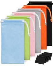 6PCS Soft Sunglass Bag Pouch - Microfiber Colorful Glasses Case